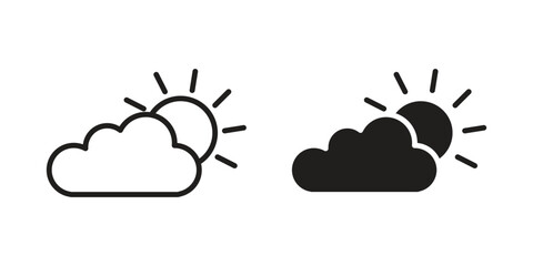 Cloud sun icon