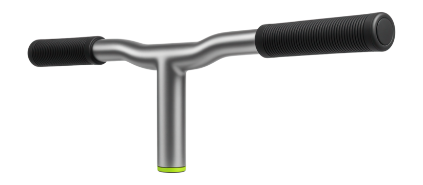 Flat handlebar with integrated grips for urban commuting