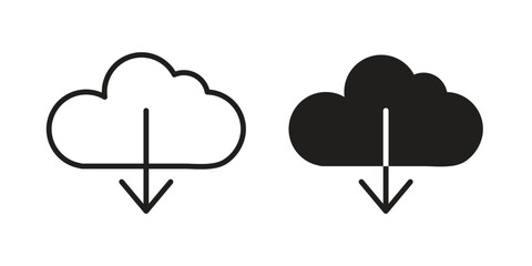 Cloud download icon