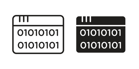 Binary code icon