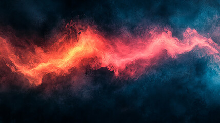 Fototapeta premium Abstract swirling smoke in vibrant hues of red and blue
