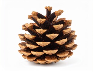 Pine cone isolated on white background
