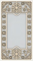 Obraz premium Snowflake Frame Ornament Decoration