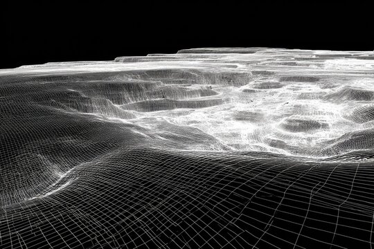 Abstract wireframe landscape (1)