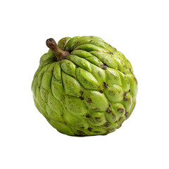 Obraz premium Single cherimoya (Custard apple) fruit isolated on transparent background.