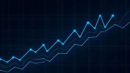 Naklejka premium Financial Growth and Metrics Visualization