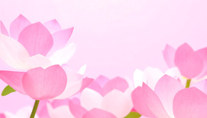 Delicate Pink Lotus Blossoms