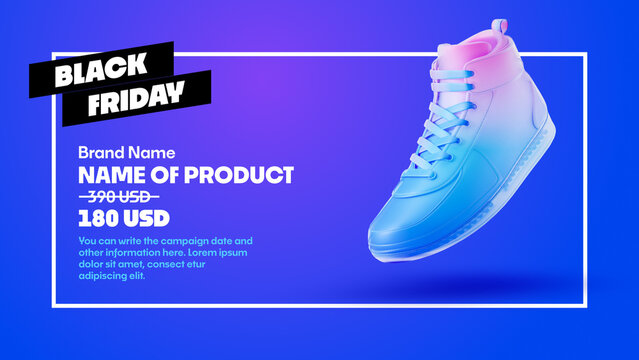 Black Friday Product Sale Promo Animation Template