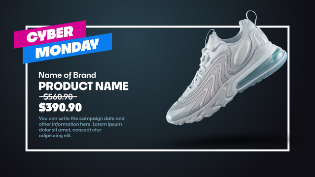 Cyber Monday Product Discount Promo Animation Template