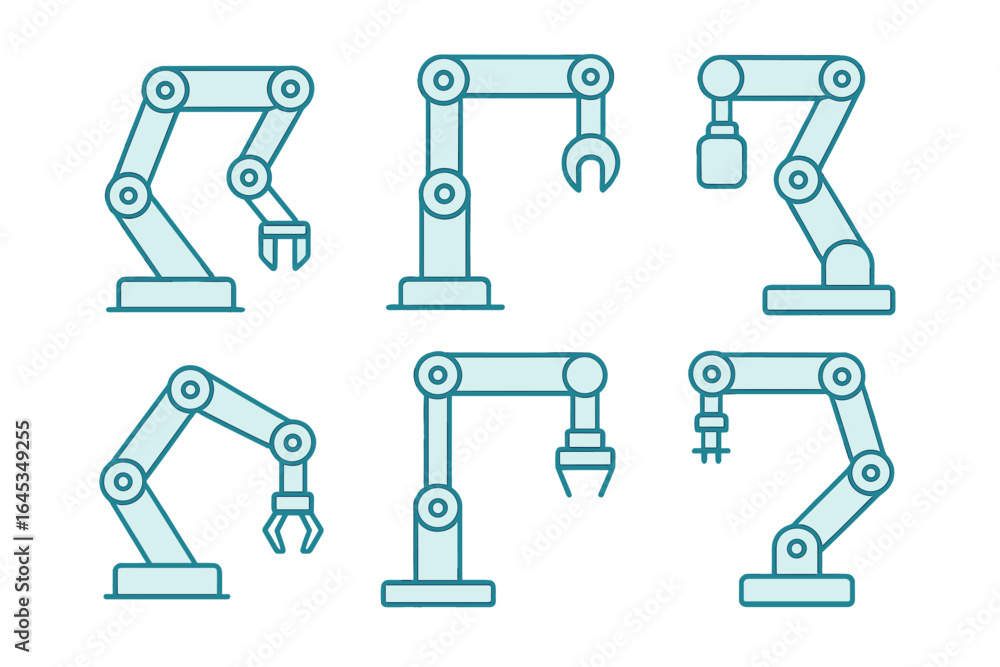 Aufkleber different types of robotic arms used in automation and manufacturing processes