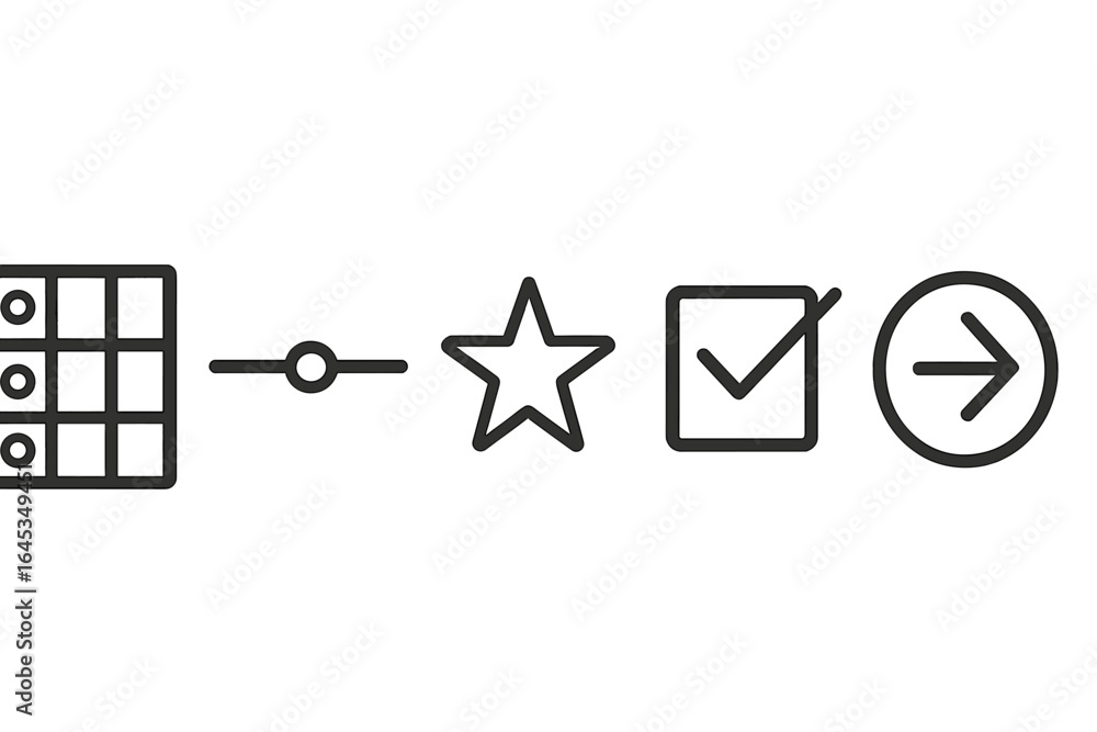 Poster collection of user interface icons showcasing various interactive elements for design applications