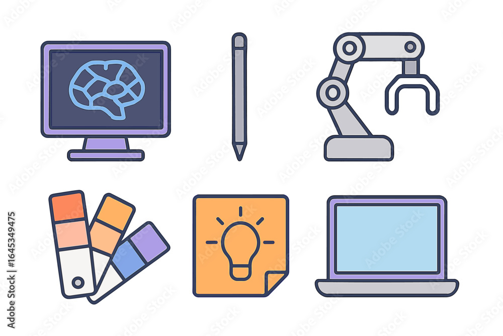 Poster exploring the intersection of technology and creativity in design and automation activities