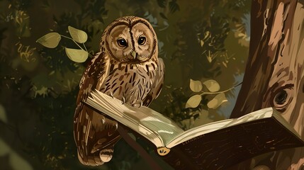 The owl in the picture book