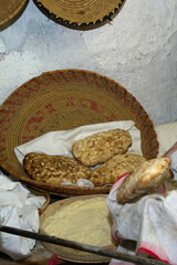 Artistic traditional breads from Sardinia. Olmedo. Sassari, Sardinia. Italy