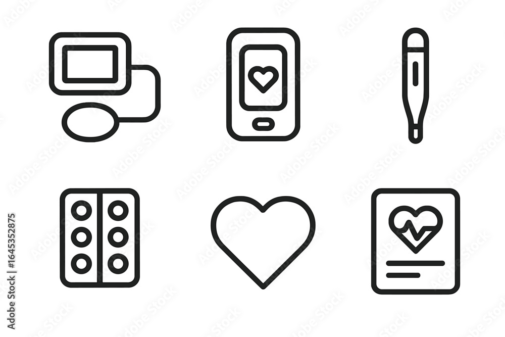 Poster health monitoring tools display technology for tracking vital signs and wellness checkups in a digit