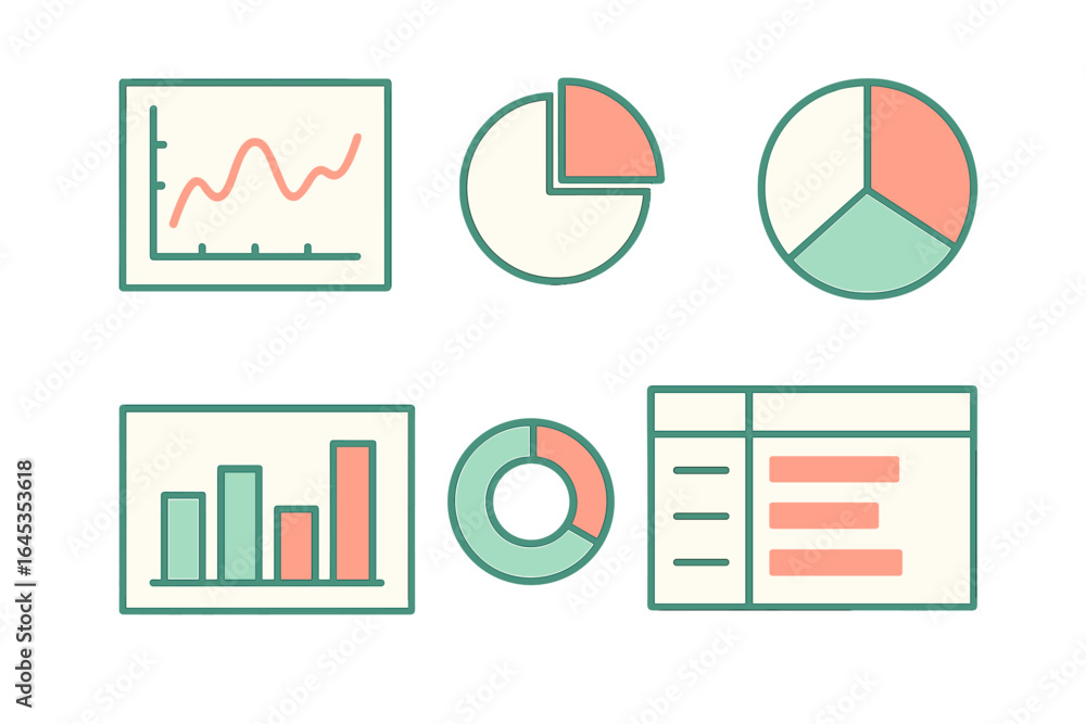 Aufkleber analytics dashboard showcasing various data visualizations including graphs and pie charts during a 