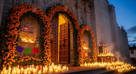 Fototapeta premium Street Altar with Community Offerings