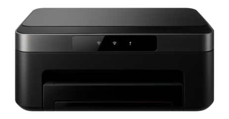 Wireless inkjet printer with cloud print support and compact footprint