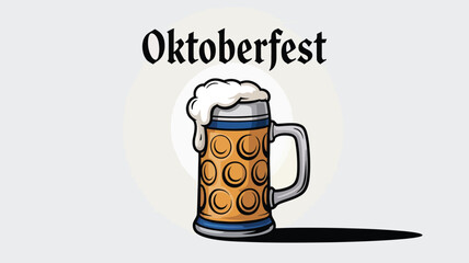 Oktoberfest Celebration with Beer Mug Design