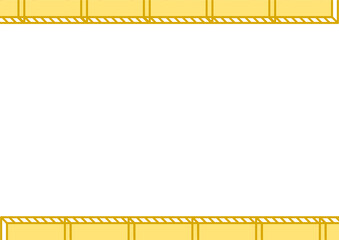Yellow film strip frame