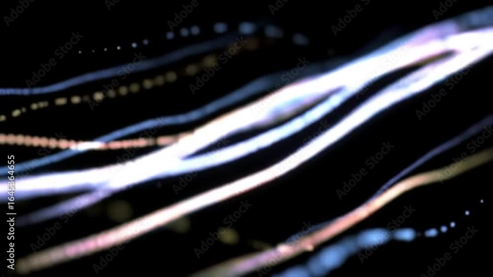 Poster abstract light trails dance and flow against a dark backdrop, creating a mesmerizing visual effect p