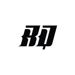 RQ monogram logo design letter text name symbol monochrome logotype alphabet character simple logo