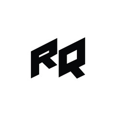 RQ monogram logo design letter text name symbol monochrome logotype alphabet character simple logo