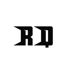 RQ monogram logo design letter text name symbol monochrome logotype alphabet character simple logo