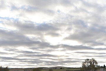 Cloudy sky over a landscape