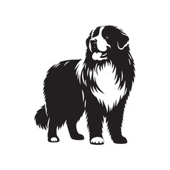 Minimalist Great Pyrenees Dog Vector - Illustration of Dog - Great Pyrenees Silhouette.