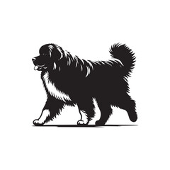 Minimalist Great Pyrenees Dog Vector - Illustration of Dog - Great Pyrenees Silhouette.