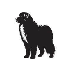 Minimalist Great Pyrenees Dog Vector - Illustration of Dog - Great Pyrenees Silhouette.