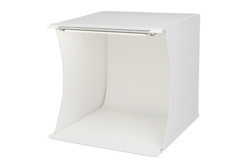 Professional studio light box with transparent background