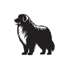 Minimalist Great Pyrenees Dog Vector - Illustration of Dog - Great Pyrenees Silhouette.