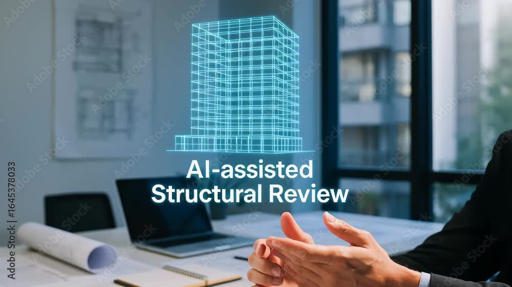 Poster ai civil engineering construction digital building model technology innovation structural review han