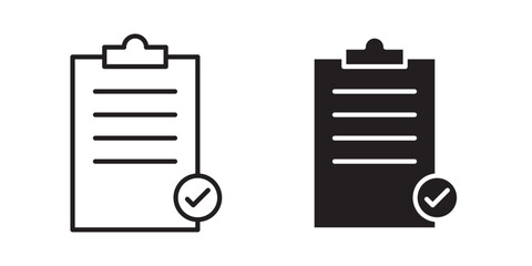 Order icon Vector illustration Stroke and fill on white  background.