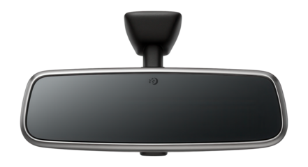 Rearview mirror with adaptive brightness and automatic dimming feature