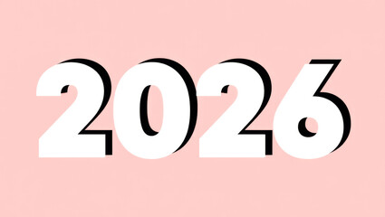 The number 2026 is written in white and black