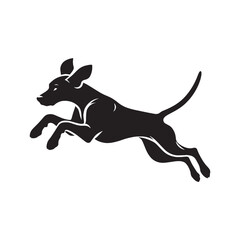 Harrier Dog Vector - Minimalist Harrier Dog Silhouette - Harrier Dog Illustration.