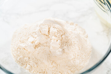 Whisking Delight - Bundt Cake Batter Preparation Begins