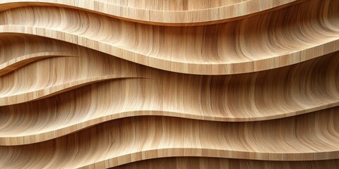 Wooden planks texture background. 3D render, Generative AI
