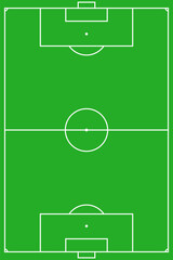 Soccer field Football Pitch Layout icon symbol illustration