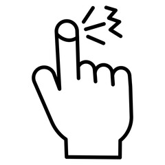 Obraz premium Finger Pain Icon
