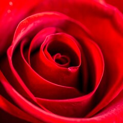 Close-up red rose petals