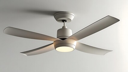 A Wooden Style Ceiling Fan with an Integrated Light