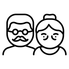 Retired Couple Icon