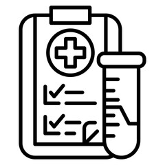 Obraz premium Clinical Data Icon