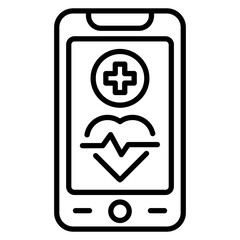 Fototapeta premium Health Tracking App Icon