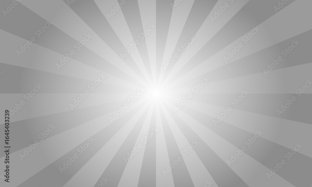 Poster cool gray sunburst background. abstract rays texture background. sunburst background with grey rays.