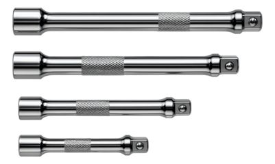 4-piece extension set varying from 3 to 12 inches for versatile lug nut applications.